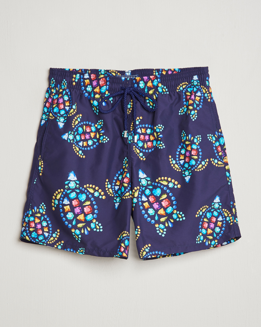 Herr | Badbyxor | Vilebrequin | Moorea Printed Swimshorts Minuit
