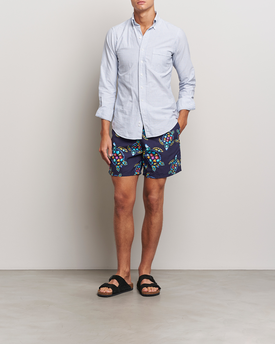Herr | Badbyxor | Vilebrequin | Moorea Printed Swimshorts Minuit