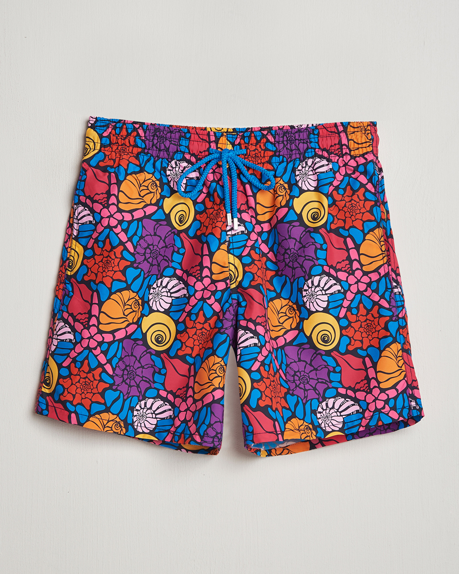 Herr | Badbyxor | Vilebrequin | Moorea Printed Swimshorts Bleu Marine