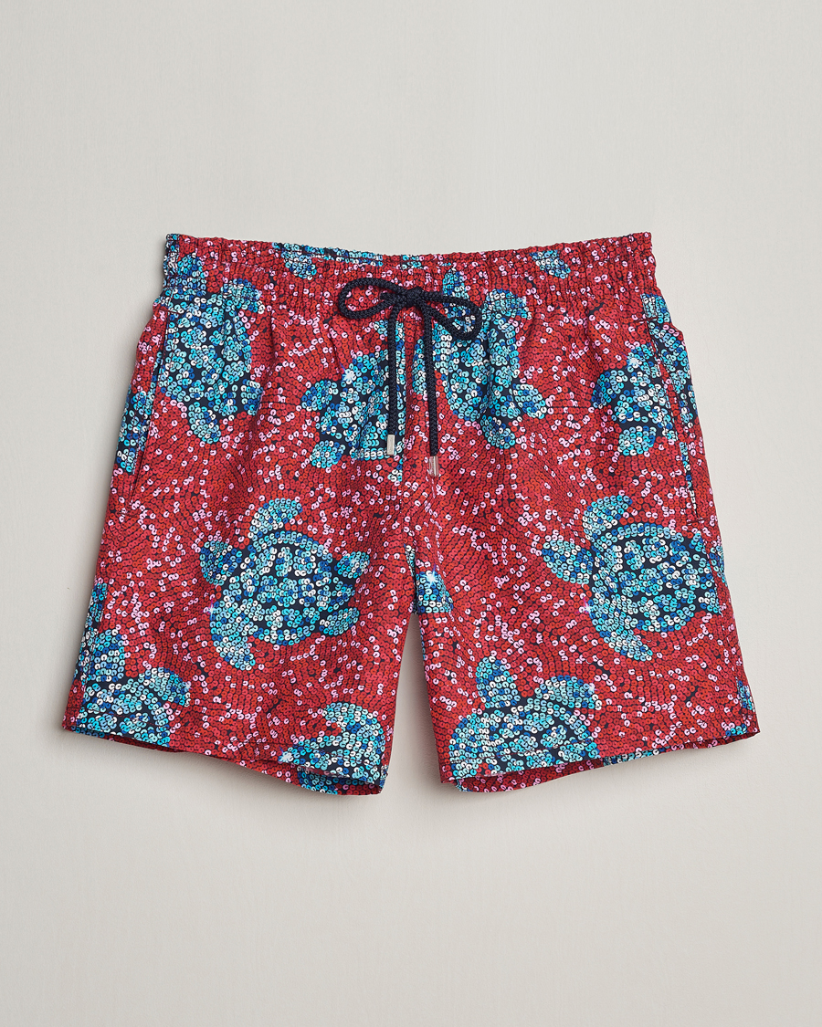Herr | Badbyxor | Vilebrequin | Moorea Printed Swimshorts Merlot