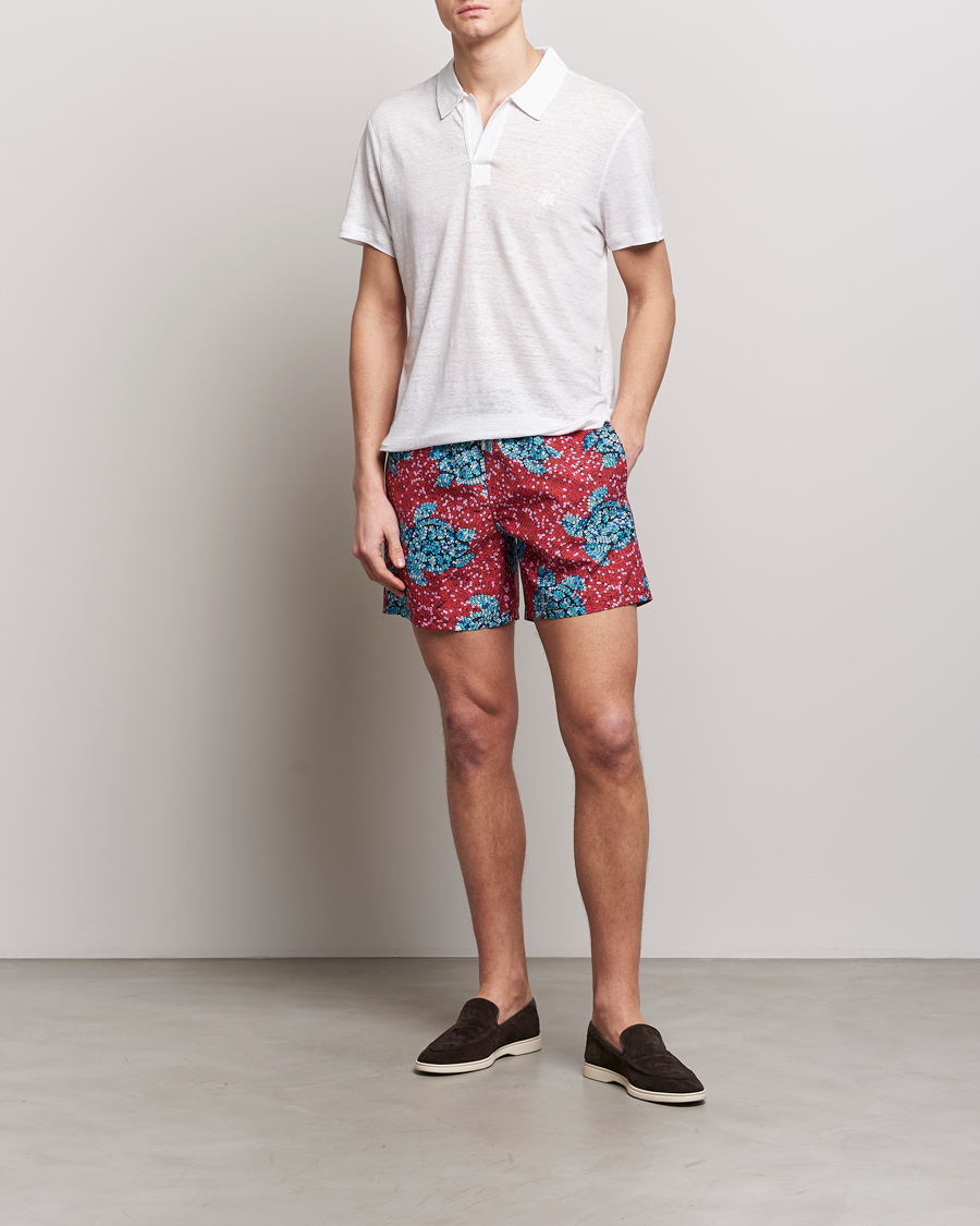 Herr | Badbyxor | Vilebrequin | Moorea Printed Swimshorts Merlot