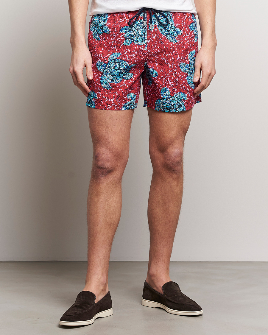 Herr | Kläder | Vilebrequin | Moorea Printed Swimshorts Merlot