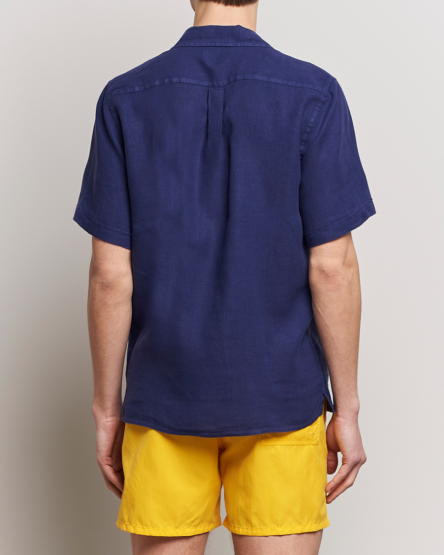 Herr | Skjortor | Vilebrequin | Carhli Resort Short Sleeve Shirt Minuit