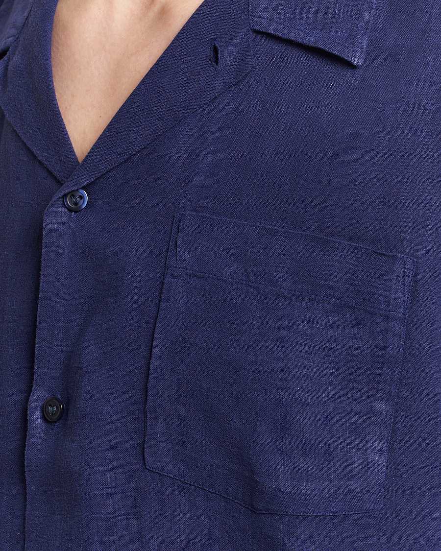 Herr | Skjortor | Vilebrequin | Carhli Resort Short Sleeve Shirt Minuit