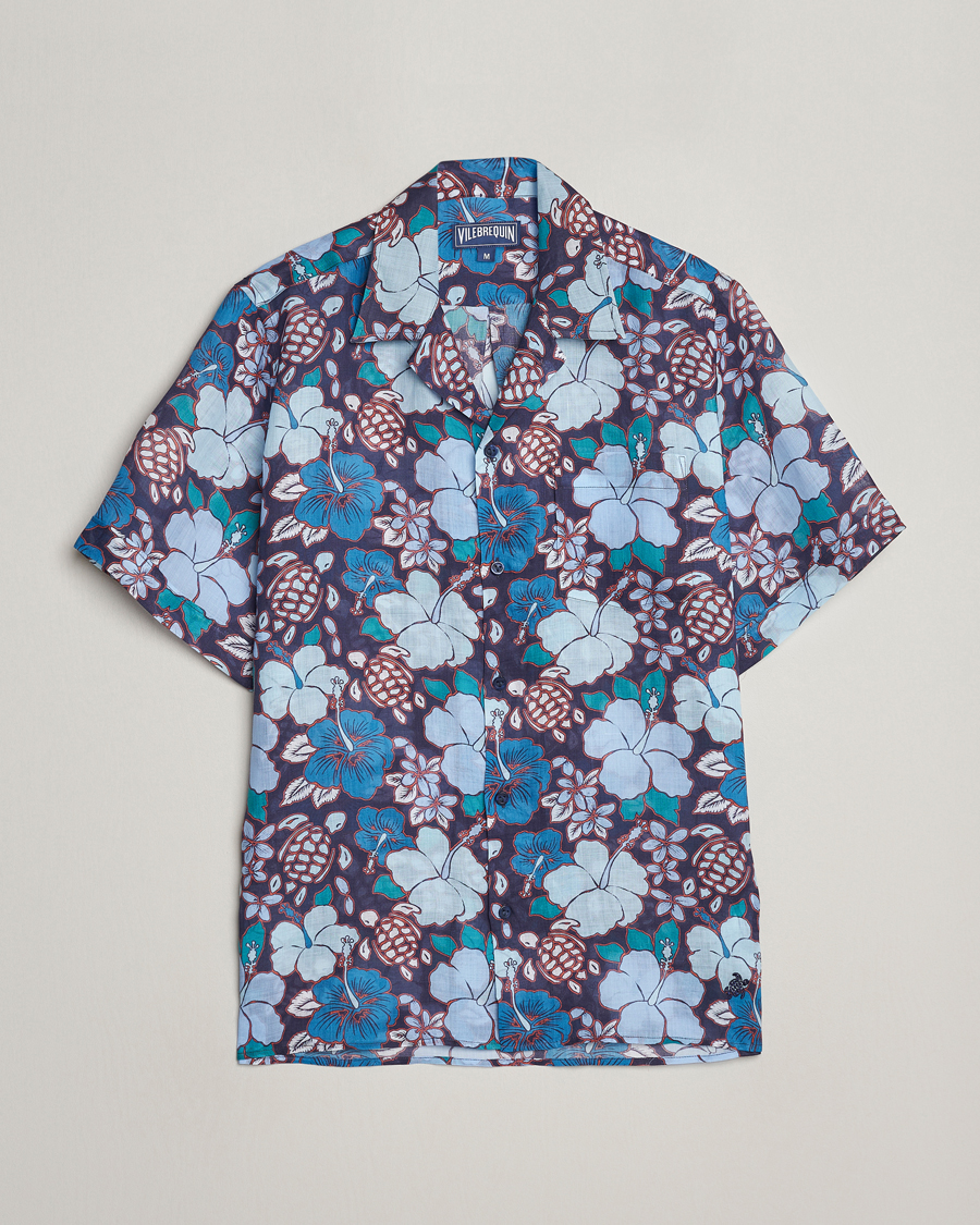 Herr | Skjortor | Vilebrequin | Carhli Resort Short Sleeve Shirt Minuit