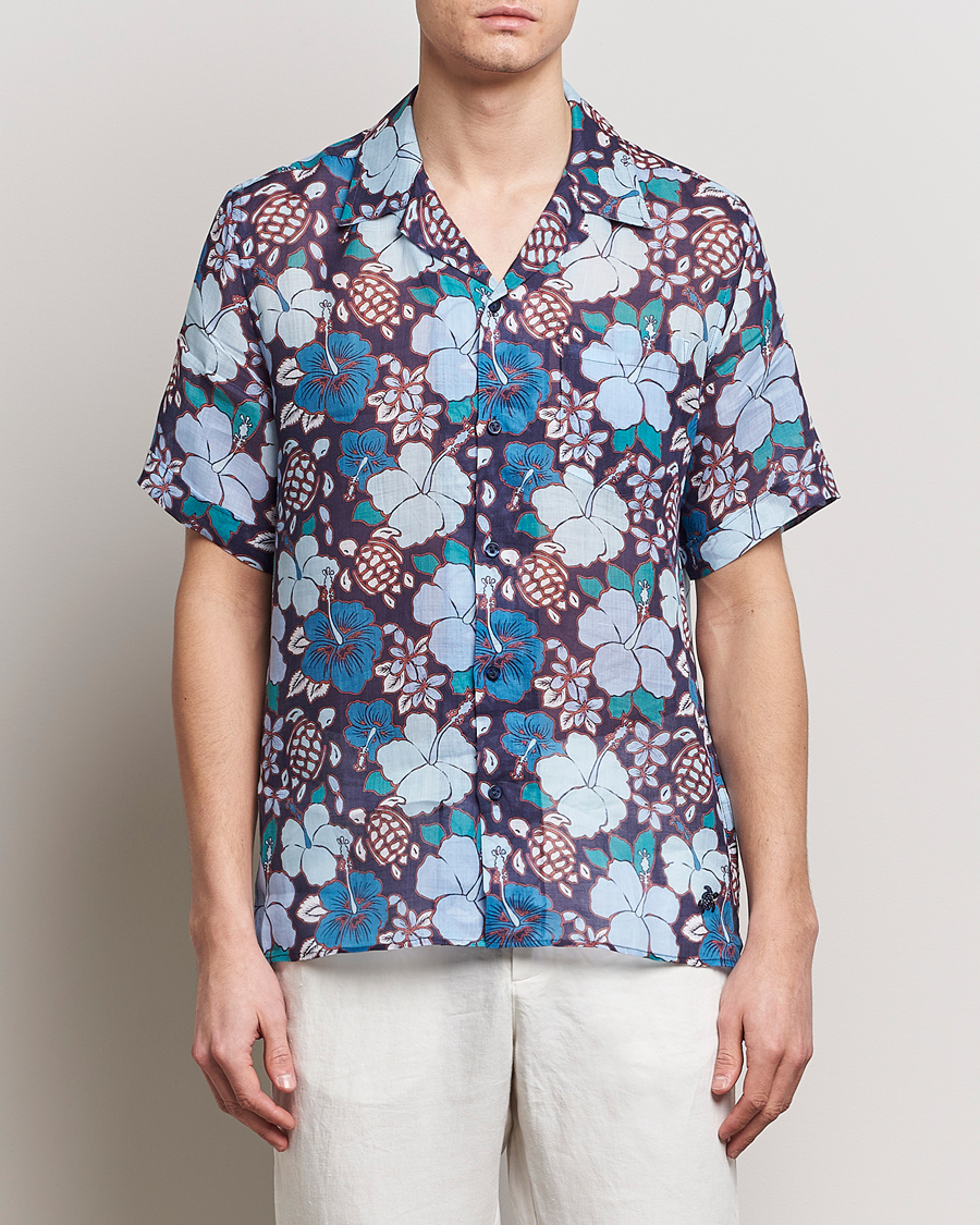 Herr | Casual | Vilebrequin | Carhli Resort Short Sleeve Shirt Minuit