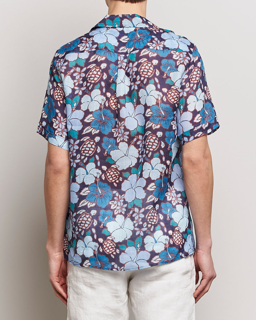 Herr | Skjortor | Vilebrequin | Carhli Resort Short Sleeve Shirt Minuit