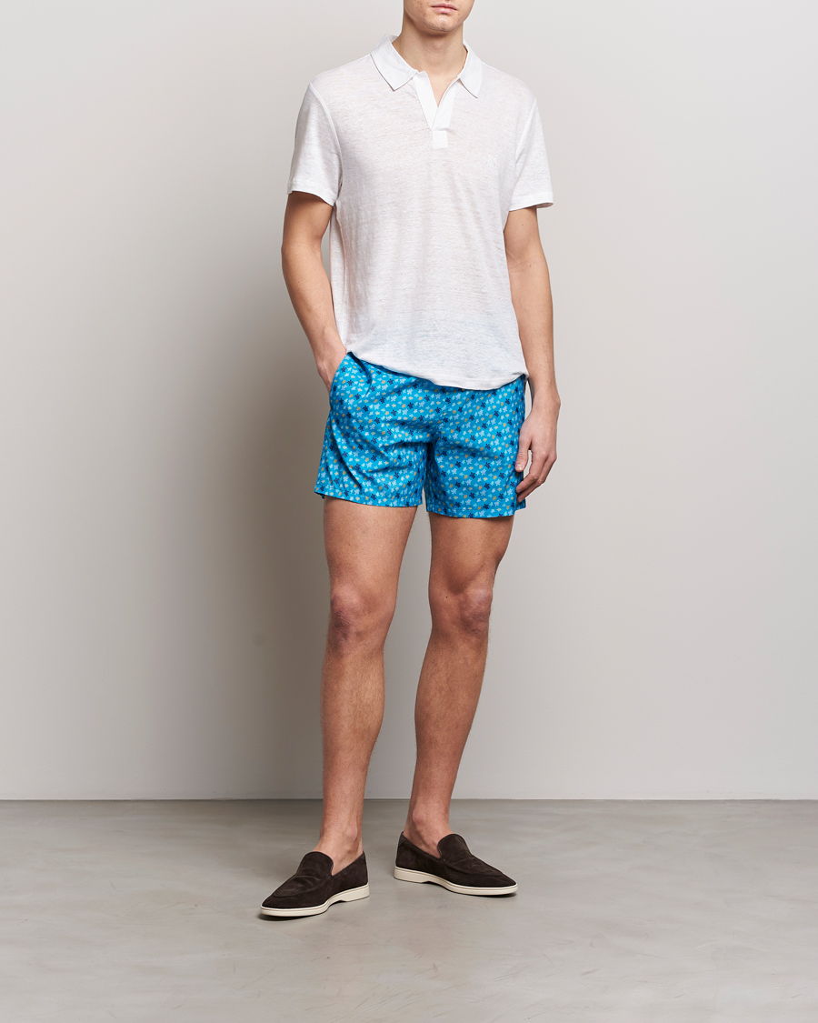 Herr | Pikéer | Vilebrequin | Pyramid Linen Jersey Polo Blanc