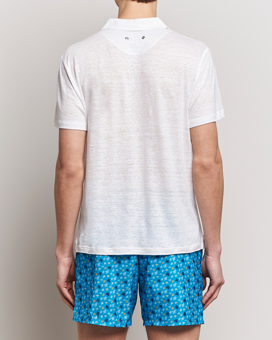 Herr | Pikéer | Vilebrequin | Pyramid Linen Jersey Polo Blanc