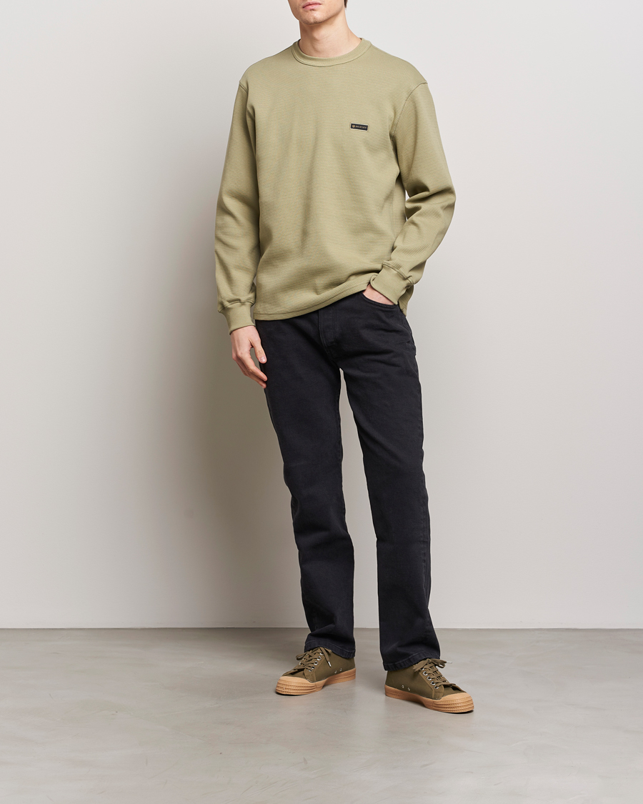Herr | Tröjor | Belstaff | Tarn Long Sleeve Waffle Sweatshirt Aloe