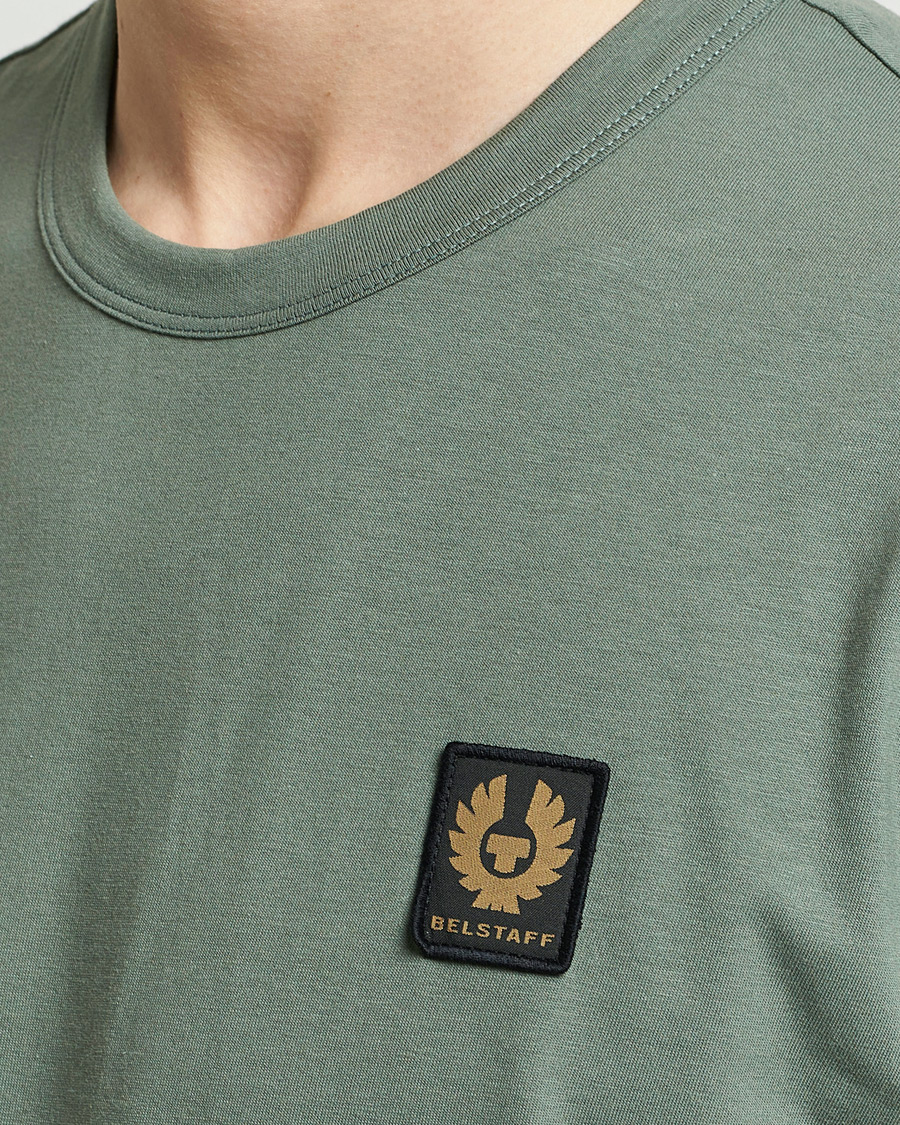 Herr | T-Shirts | Belstaff | Cotton Logo T-Shirt Mineral Green