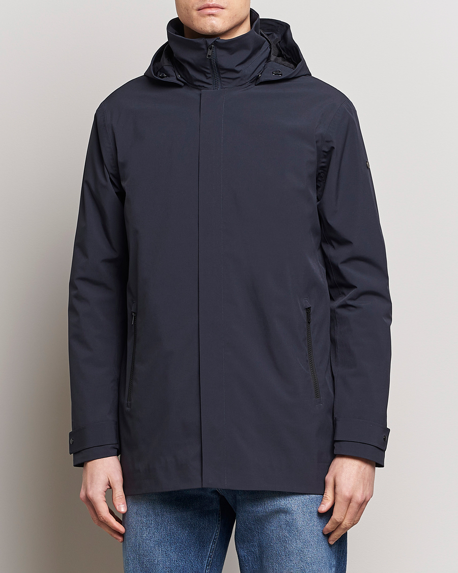 Herr | Avdelningar | Scandinavian Edition | Range Waterproof Coat Midnight Blue