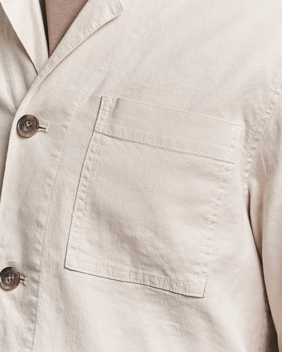 Herr | Skjortor | J.Lindeberg | Errol Linen/Cotton Workwear Overshirt Moonbeam