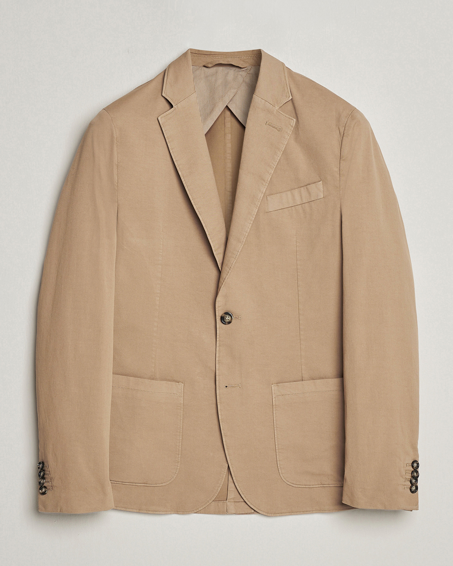 Herr | Kavajer | J.Lindeberg | Elton Garment Dyed Cotton Blazer Batique Khaki