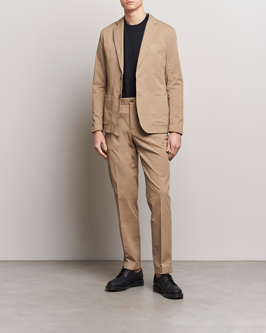 Herr | Kavajer | J.Lindeberg | Elton Garment Dyed Cotton Blazer Batique Khaki