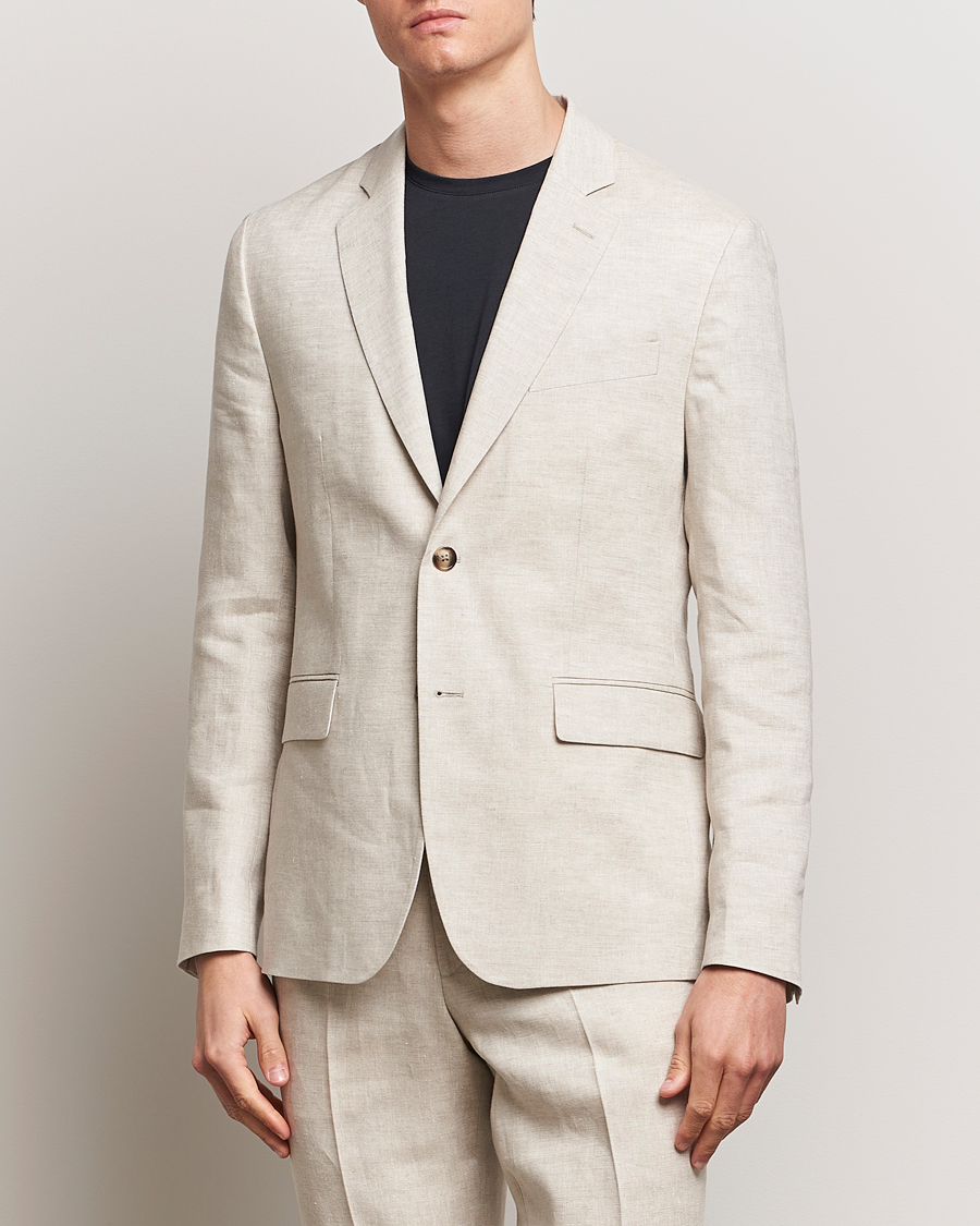 Herr | Kläder | J.Lindeberg | Hopper Super Linen Blazer Moonbeam