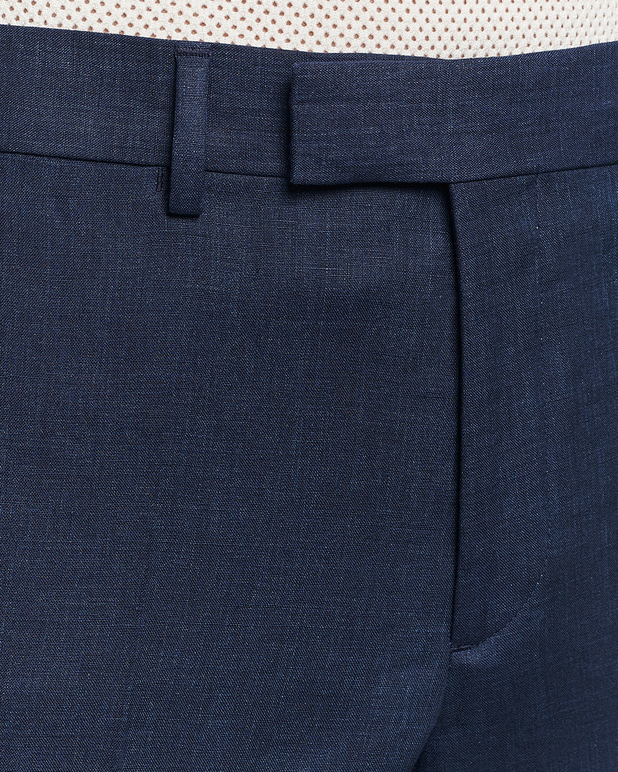 Herr | Byxor | J.Lindeberg | Grant Super Linen Trousers Navy