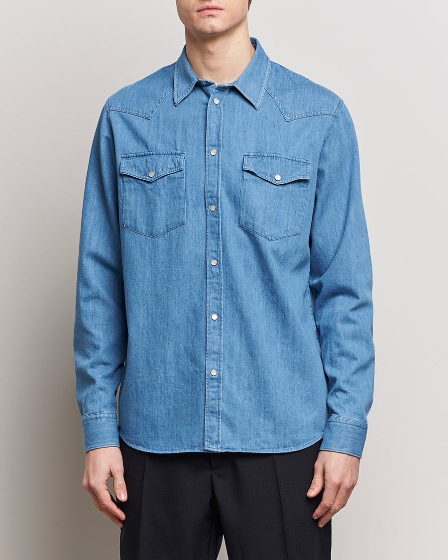 Herr | Jeansskjortor | J.Lindeberg | Carson Denim Shirt Bijou Blue