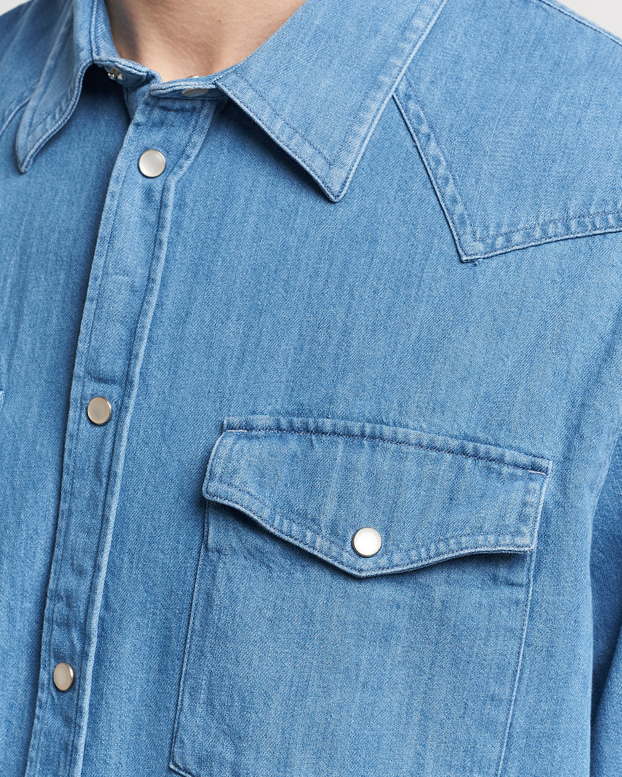 Herr | Skjortor | J.Lindeberg | Carson Denim Shirt Bijou Blue