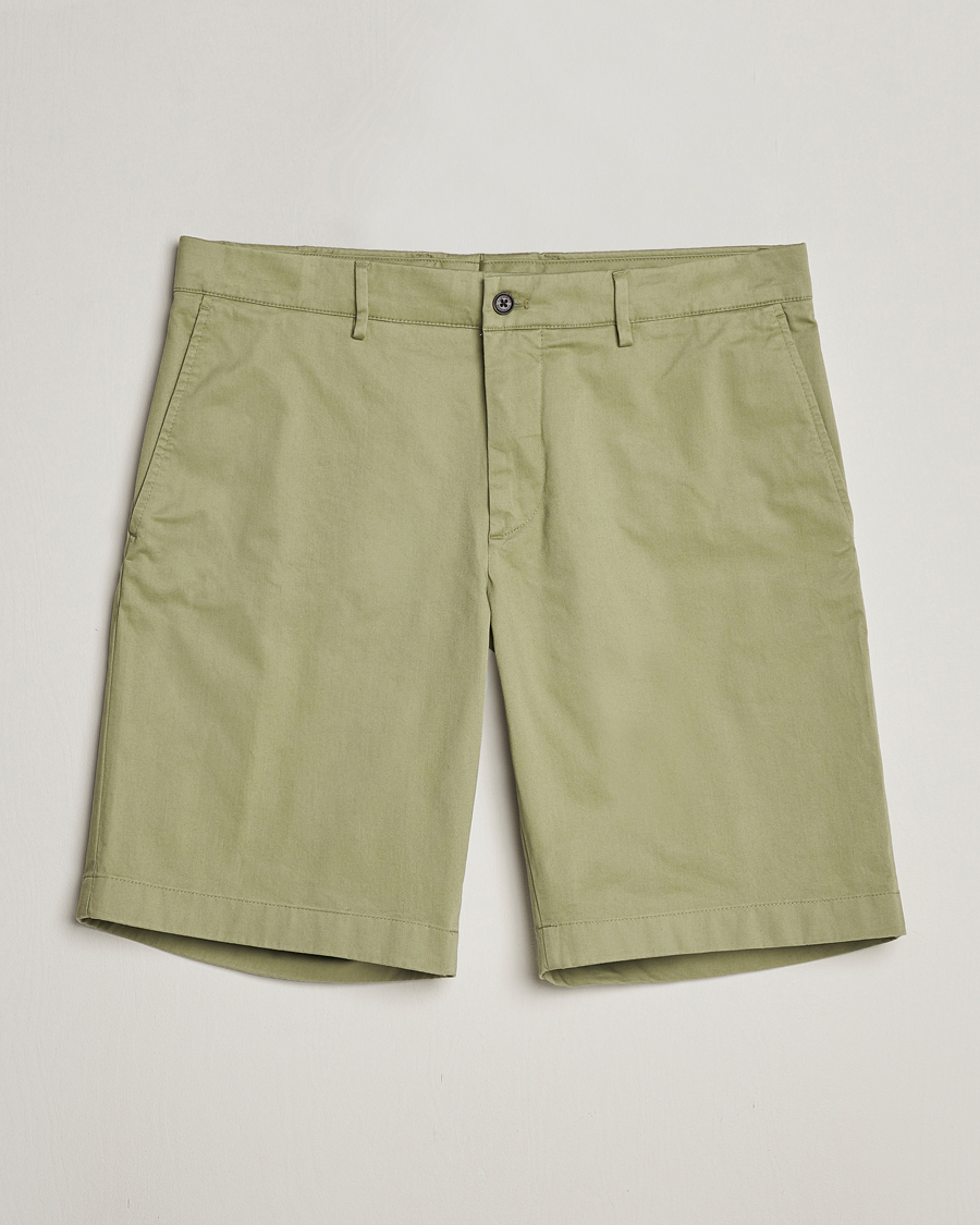 Herr | Shorts | J.Lindeberg | Nathan Cloud Satin Shorts Oil Green