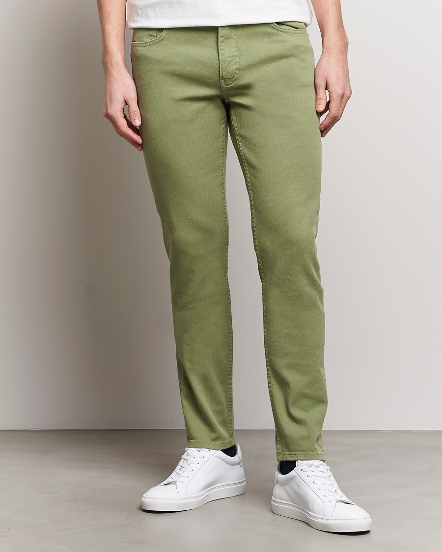 Herr | Lojalitetserbjudande | J.Lindeberg | Jay Twill Slim Stretch 5-Pocket Trousers Oil Green