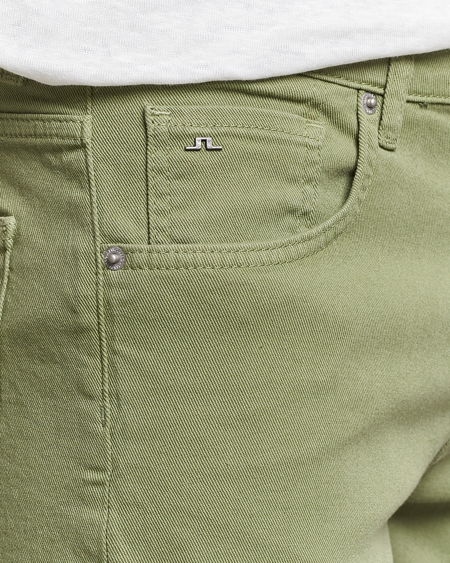 Herr | Byxor | J.Lindeberg | Jay Twill Slim Stretch 5-Pocket Trousers Oil Green