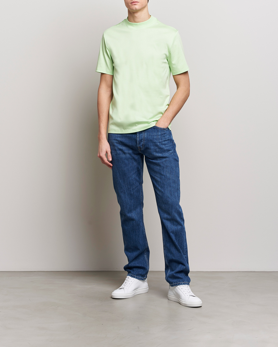 Herr | T-Shirts | J.Lindeberg | Ace Mock Neck T-Shirt Paradise Green