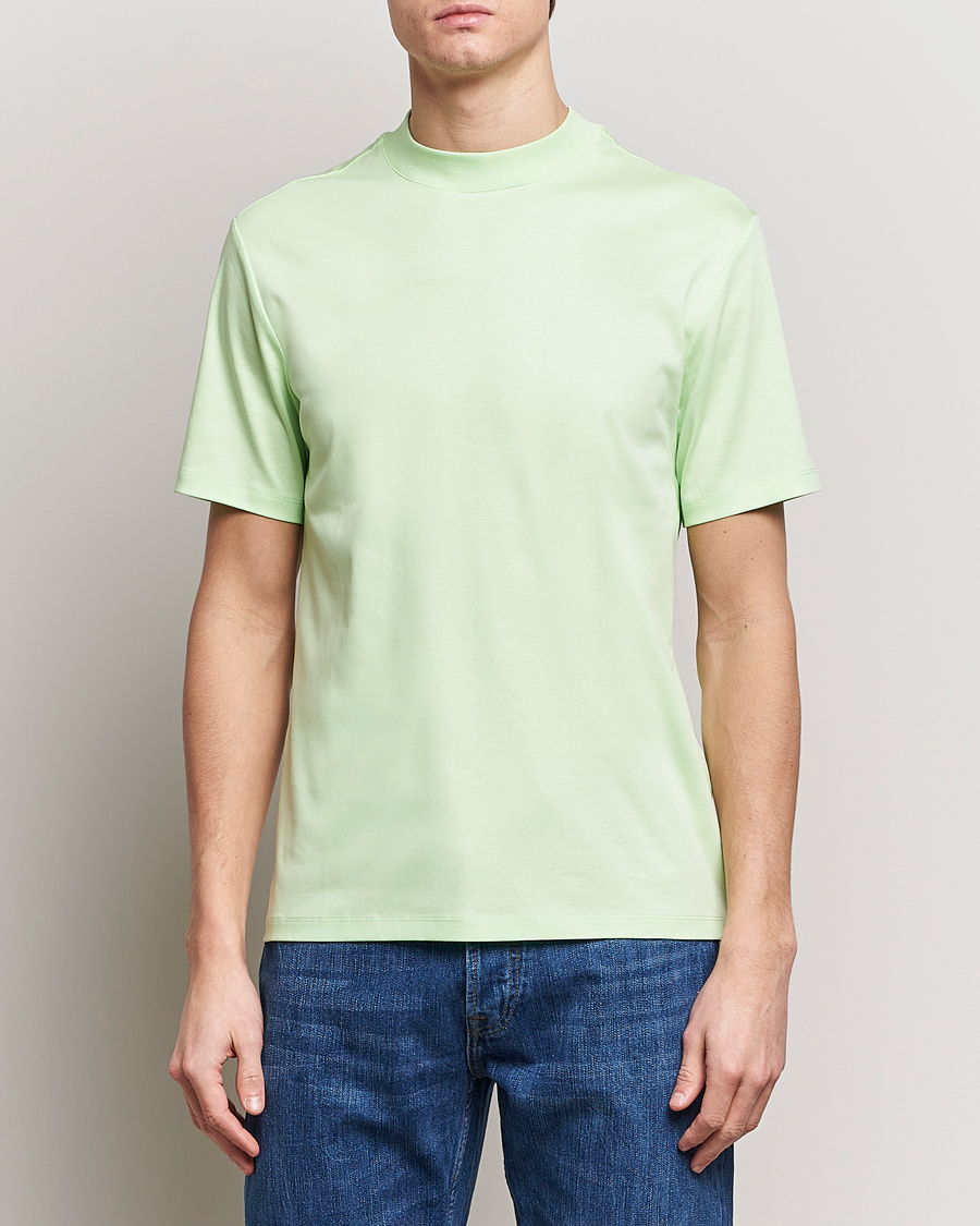Herr | Avdelningar | J.Lindeberg | Ace Mock Neck T-Shirt Paradise Green
