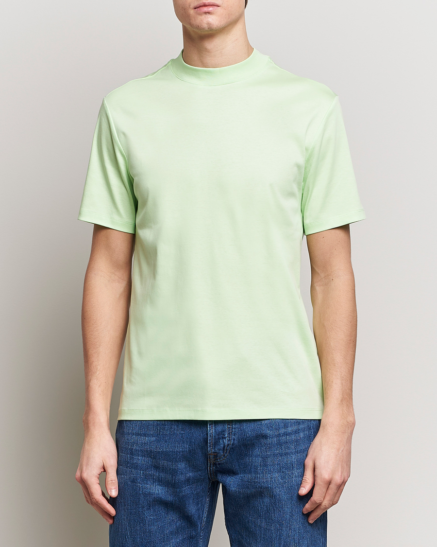 Herr | Lojalitetserbjudande | J.Lindeberg | Ace Mock Neck T-Shirt Paradise Green