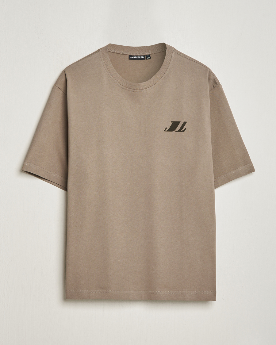 Herr | T-Shirts | J.Lindeberg | Cameron Loose T-Shirt Walnut