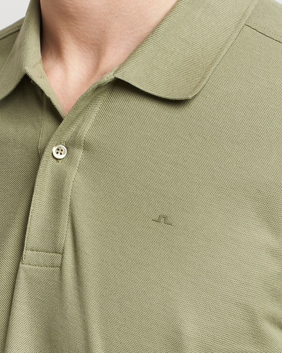 Herr | Pikéer | J.Lindeberg | Troy Polo Shirt Oil Green