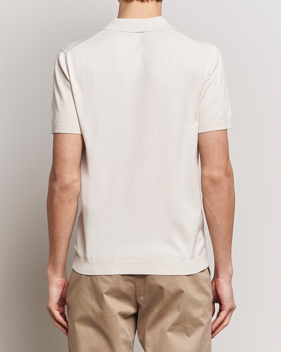 Herr | Pikéer | J.Lindeberg | Ridge Rayon Silk Polo Moonbeam