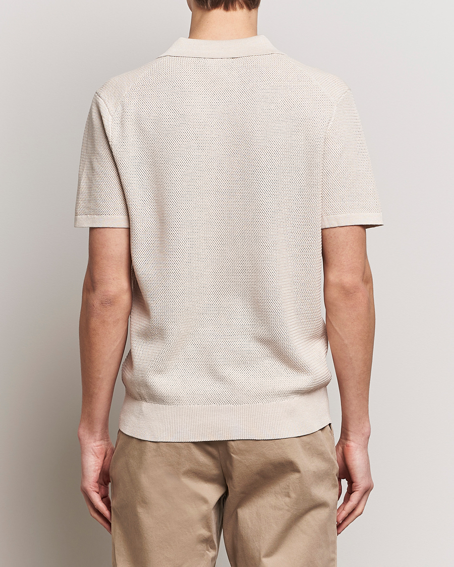 Herr | Pikéer | J.Lindeberg | Ben Open Collar Polo Moonbeam