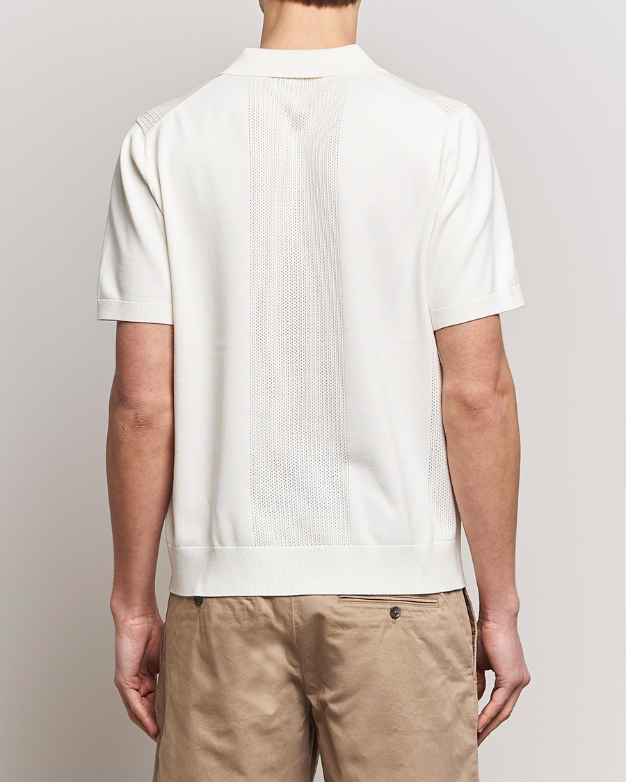 Herr | Pikéer | J.Lindeberg | Reymond Solid Knitted Polo Cloud White