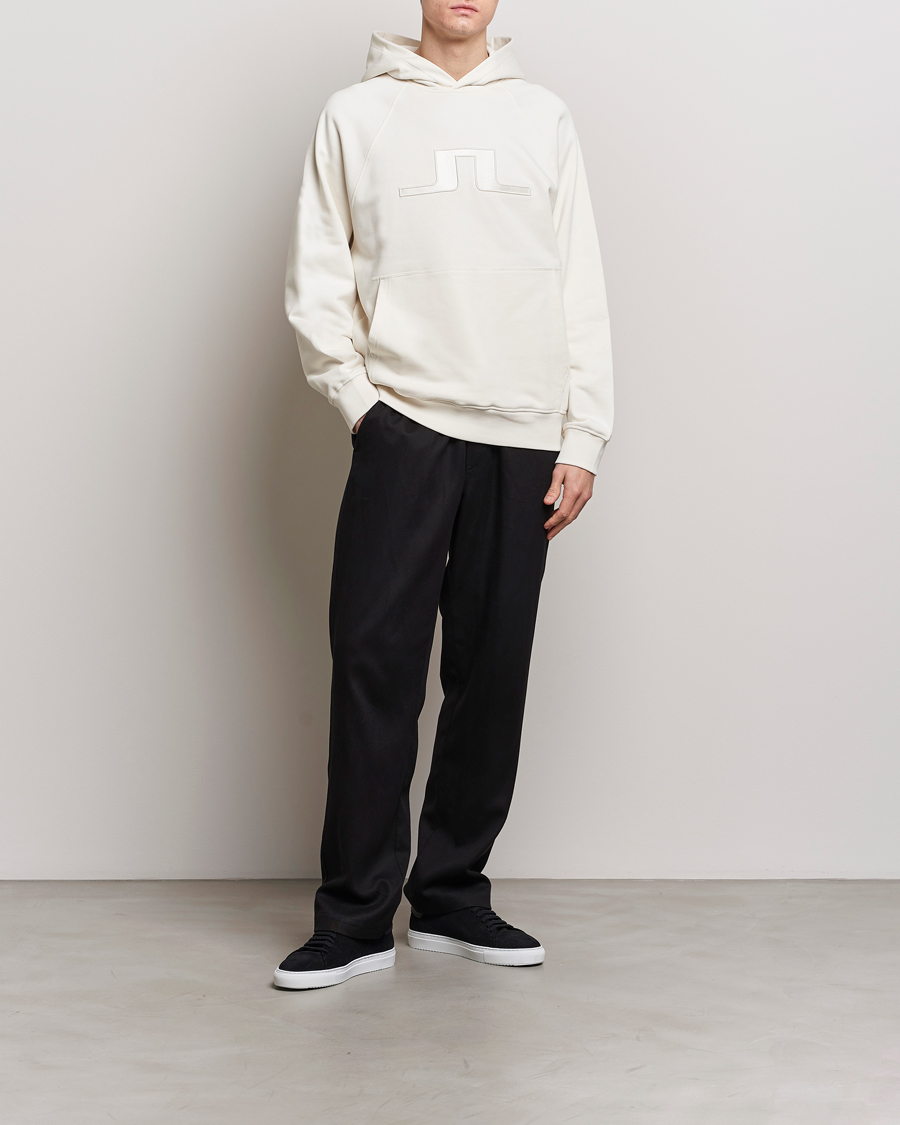 Herr | Tröjor | J.Lindeberg | Callan Bridge Hoodie Cloud White