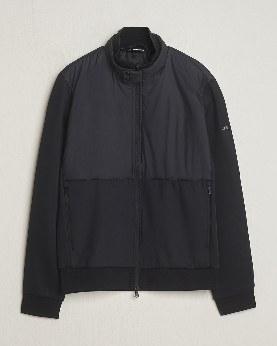 Herr | Tröjor | J.Lindeberg | Dovid Hybrid Jacket Black