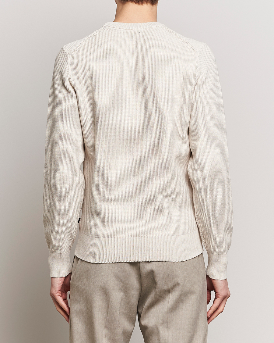 Herr | Tröjor | J.Lindeberg | Arthur Structure Organic Cotton Crew Neck Moonbeam