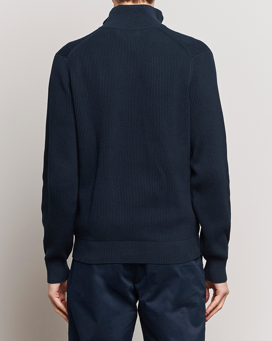 Herr | Tröjor | J.Lindeberg | Alex Half Zip Organic Cotton Sweater Navy