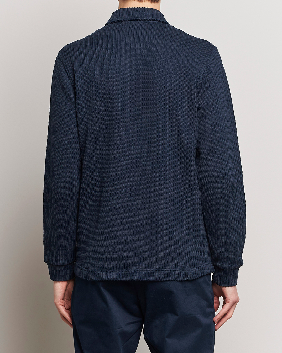 Herr | Tröjor | J.Lindeberg | Lansa Jersey Zip Jacket Navy