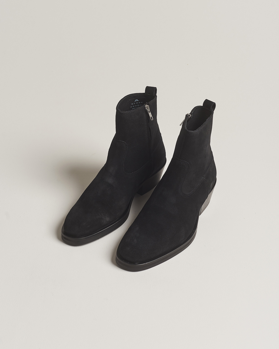 Herr | J.Lindeberg | J.Lindeberg | Wyatt Suede Boots Black