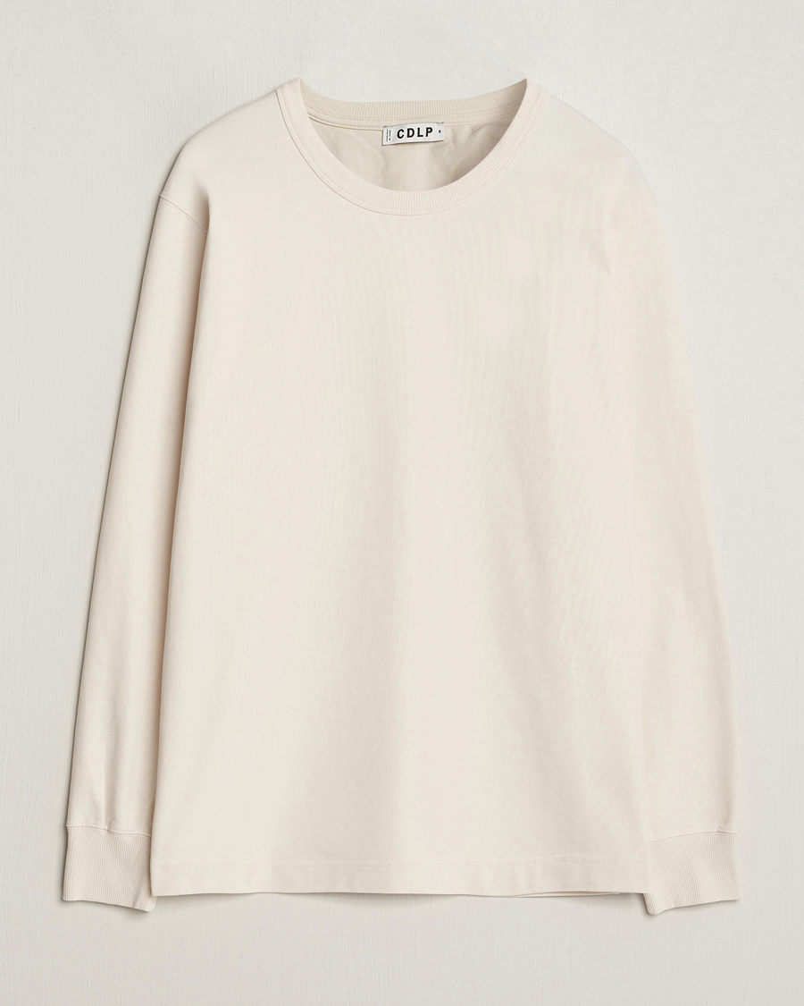 Herr | T-Shirts | CDLP | Heavyweight Long Sleeve T-Shirt Off White