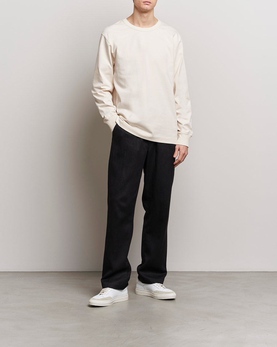 Herr | T-Shirts | CDLP | Heavyweight Long Sleeve T-Shirt Off White