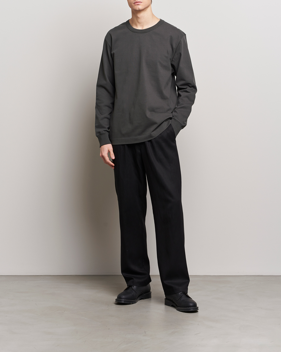 Herr | T-Shirts | CDLP | Heavyweight Long Sleeve T-Shirt Charcoal