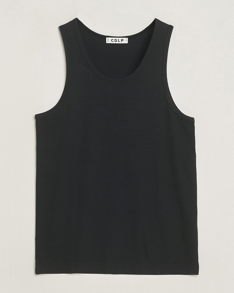 Herr | T-Shirts | CDLP | Rib Tank Top Off Black