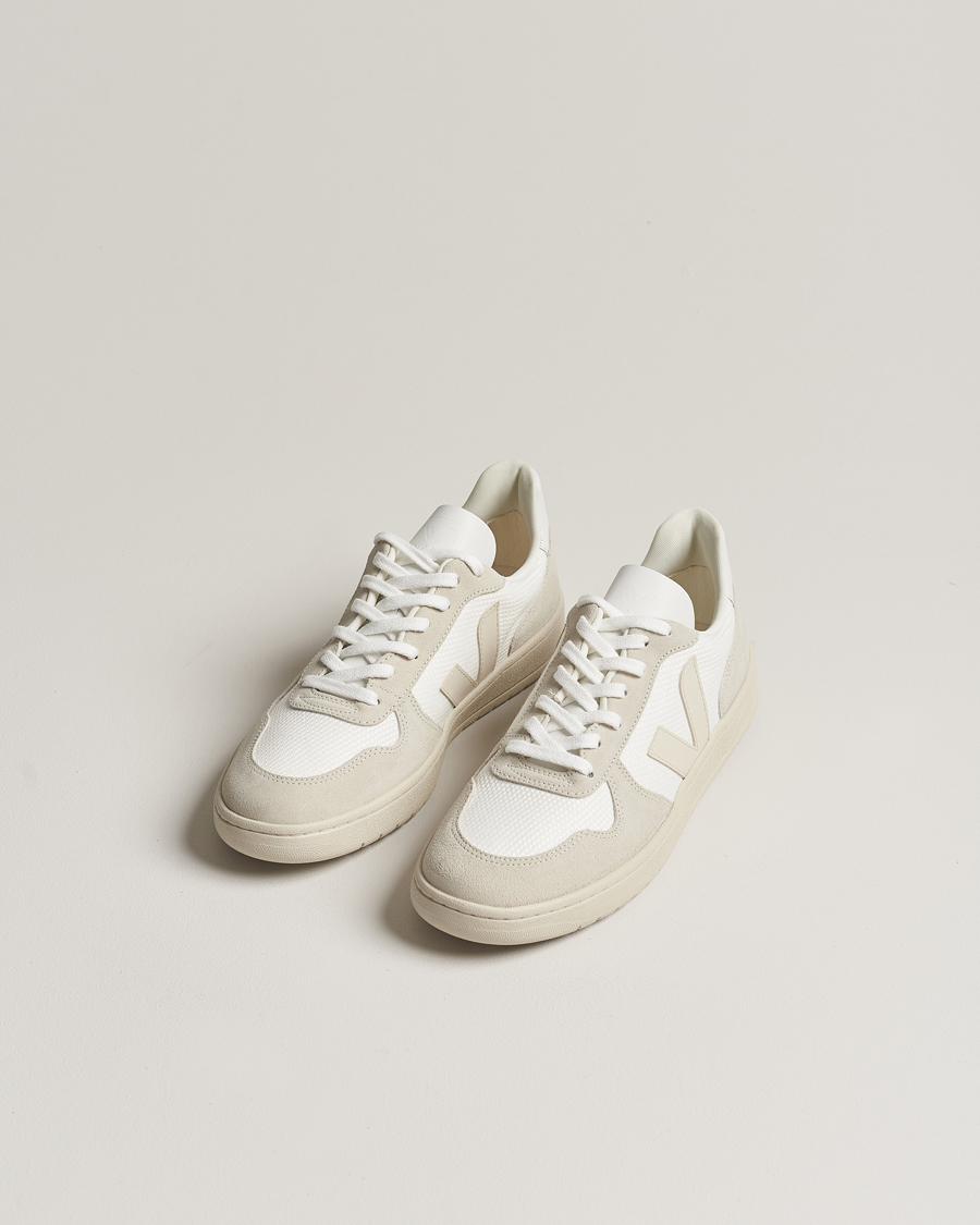 Herr | Veja | Veja | V-10 Mesh Sneaker White/Natural Pierre