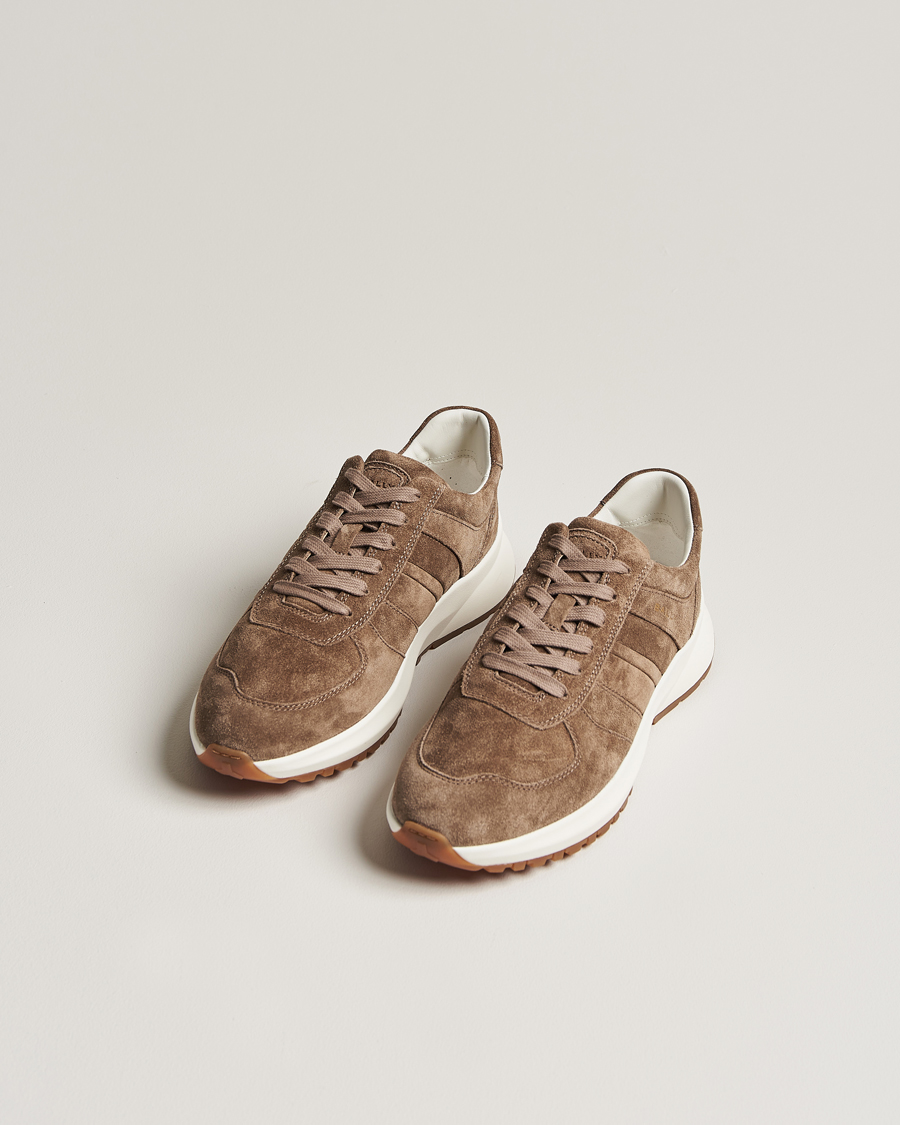 Herr | Running sneakers | Bally | Darsyl Suede Running Sneaker Deep Sepia