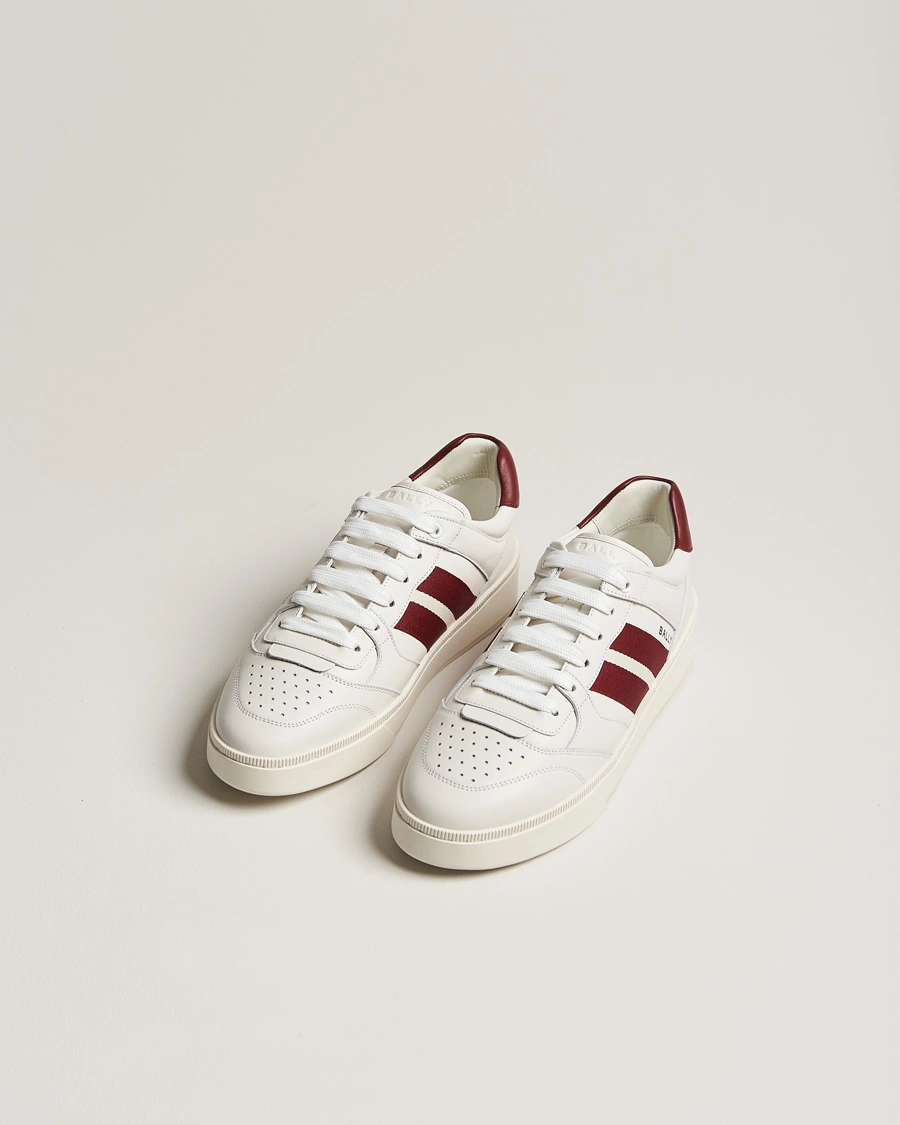 Herr | Låga sneakers | Bally | Rebby Leather Sneaker White/Ballyred