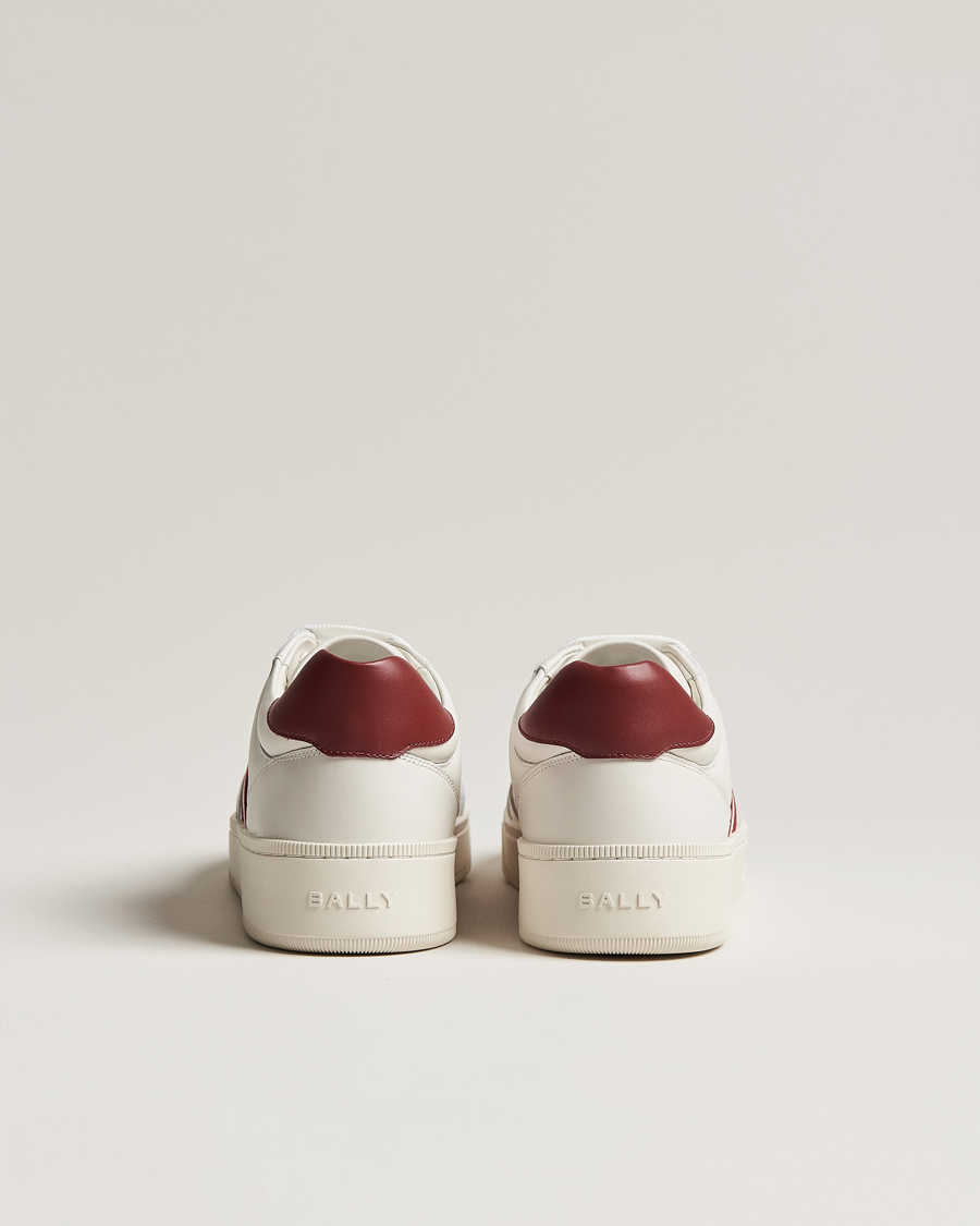 Herr | Sneakers | Bally | Rebby Leather Sneaker White/Ballyred