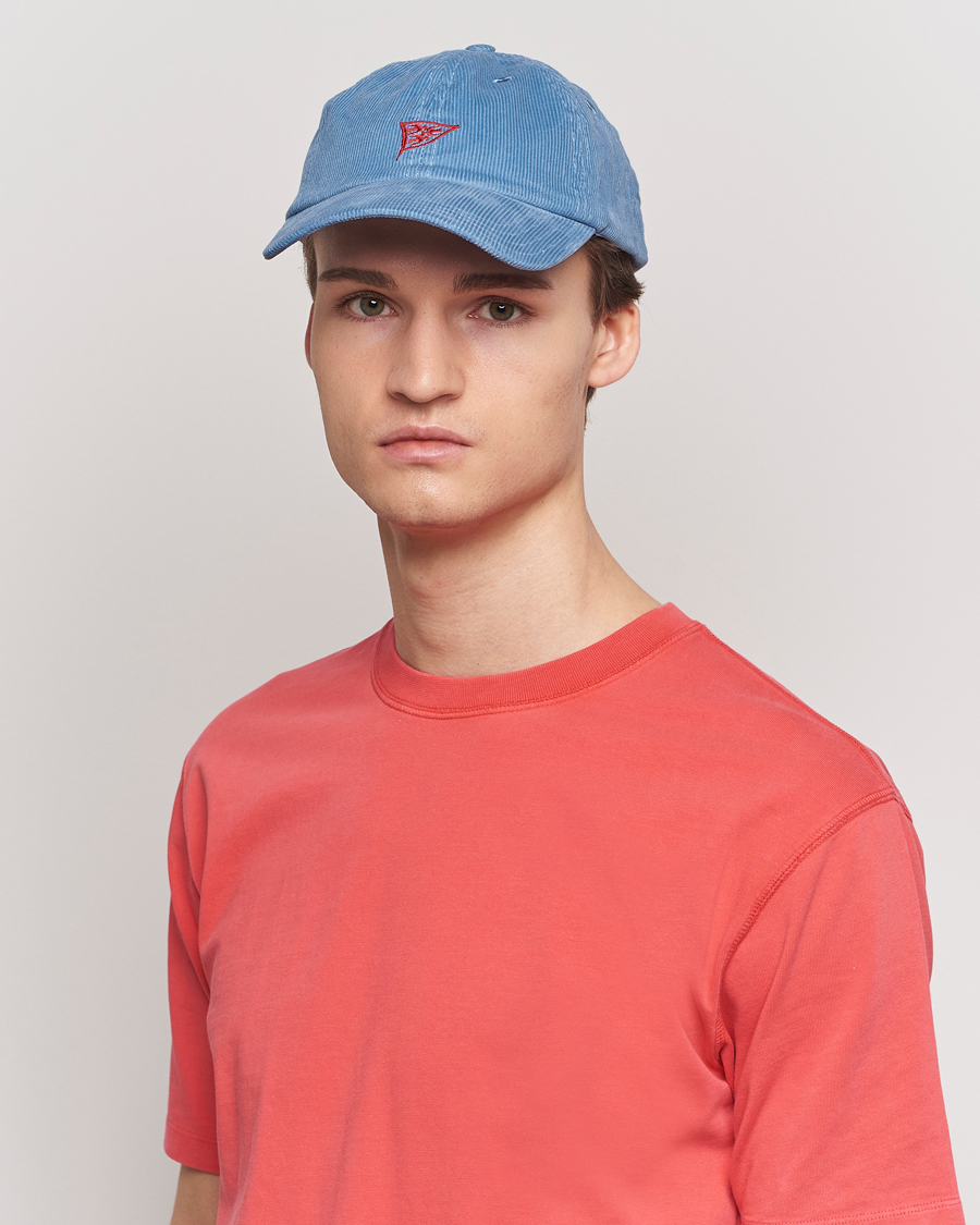 Herr | Kepsar | Drake's | Pigeon Flag Baseball Cap Light Blue