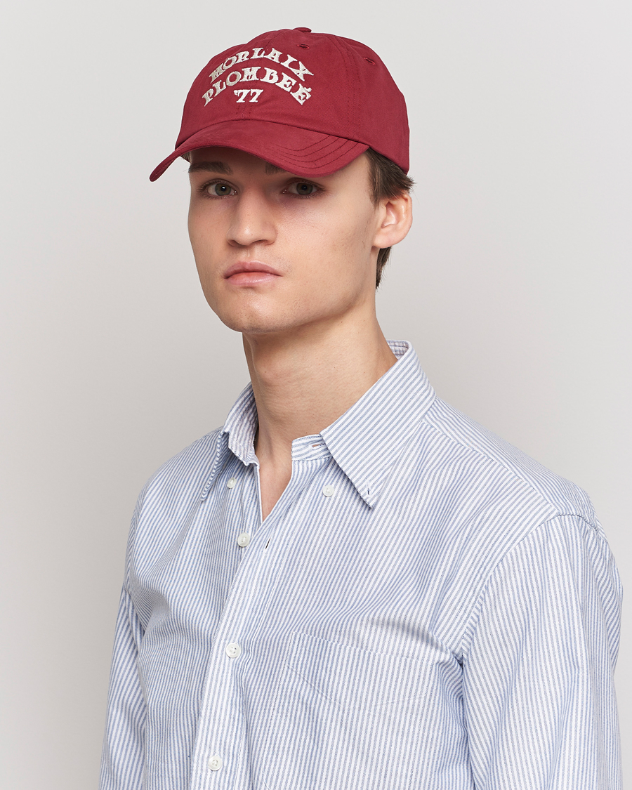 Herr | Drake's | Drake's | Morlaix Plombee 77 Baseball Cap Red